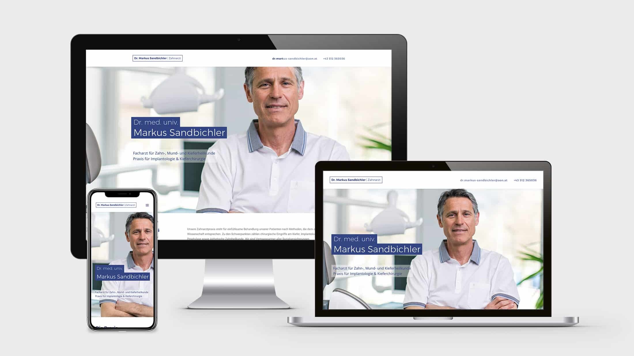 Webdesign Dr. Markus Sandbichler Wordpress
