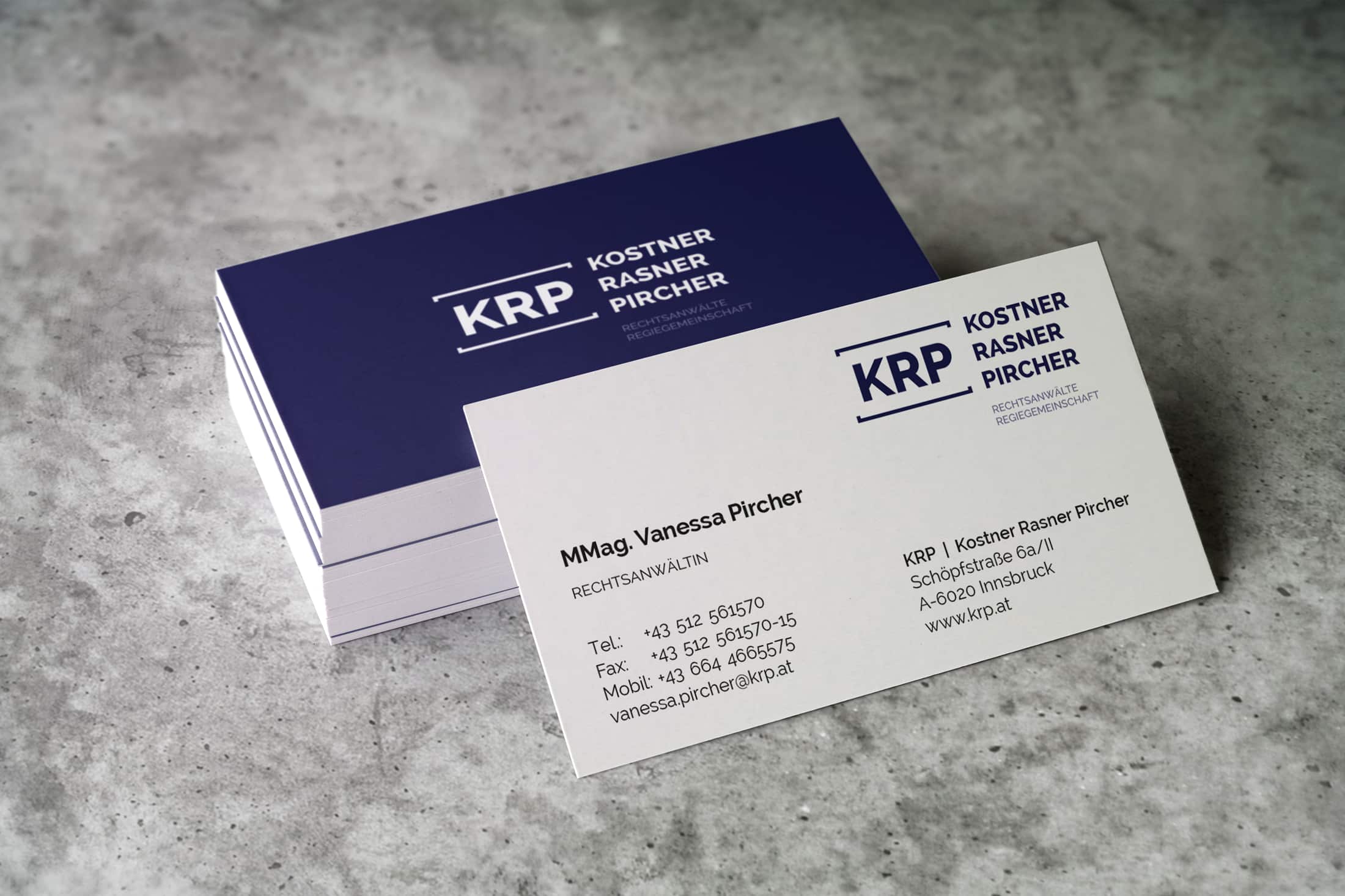 krp kostner rasner pircher visitenkarte