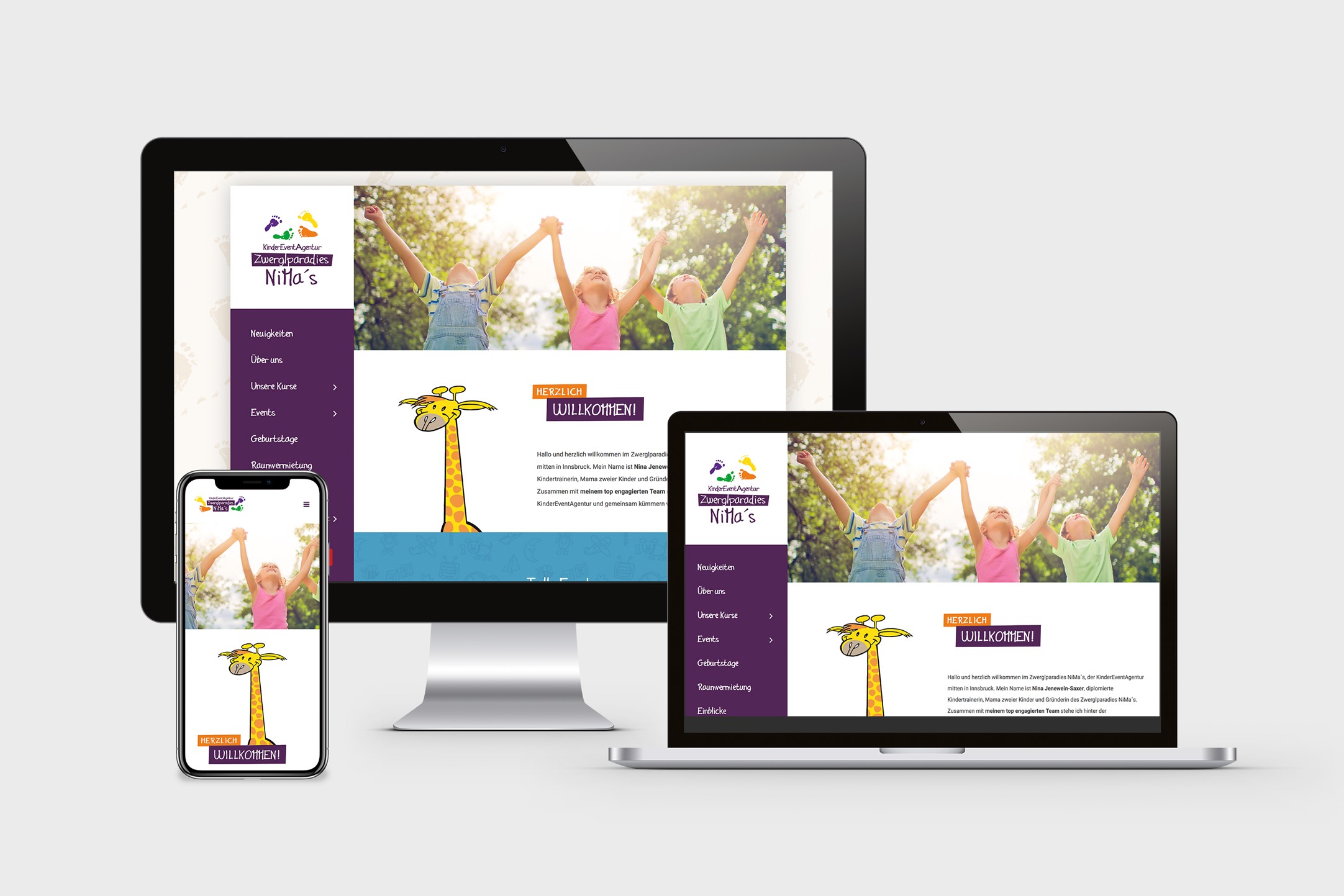 Webdesign, Corporate Design Zwerglparadies NiMa's