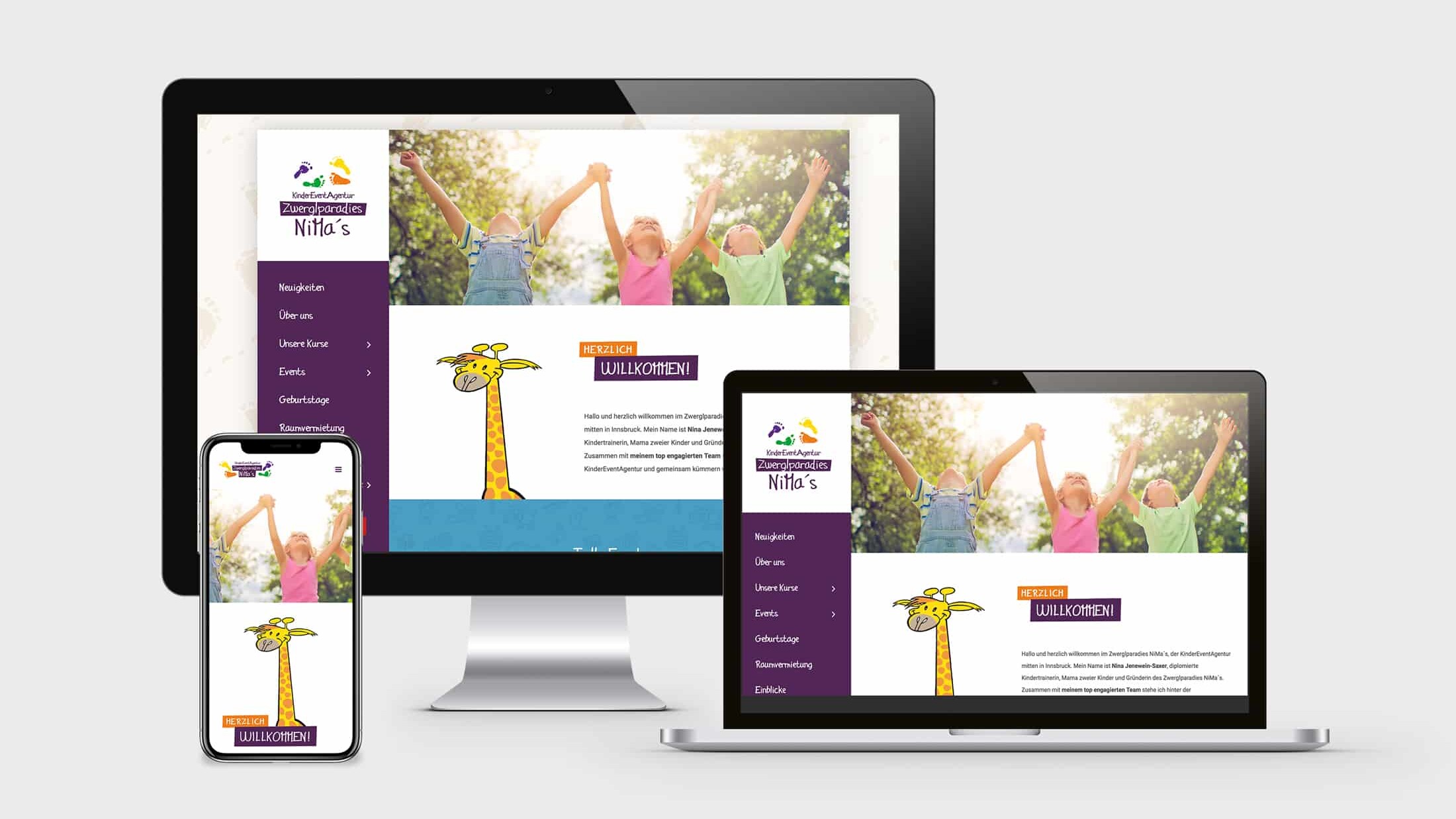 Webdesign, Corporate Design Zwerglparadies NiMa's
