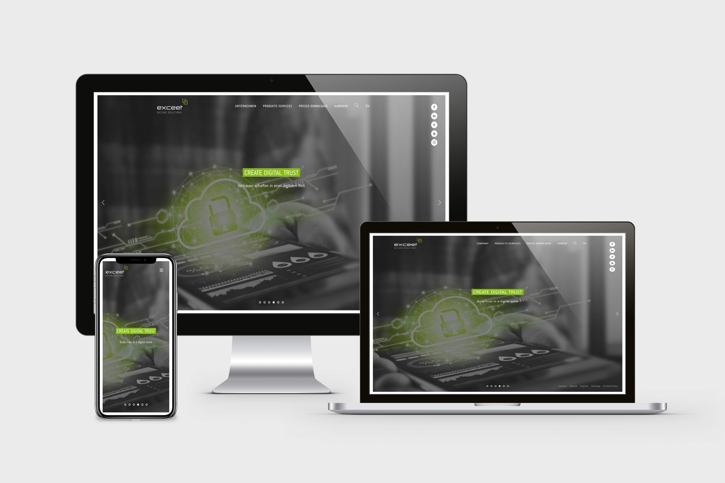 exceet secure solutions mockup uai
