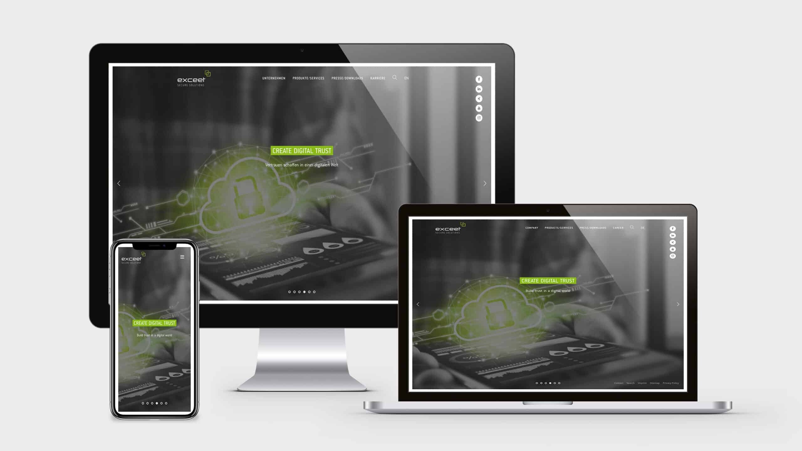exceet secure solutions mockup uai