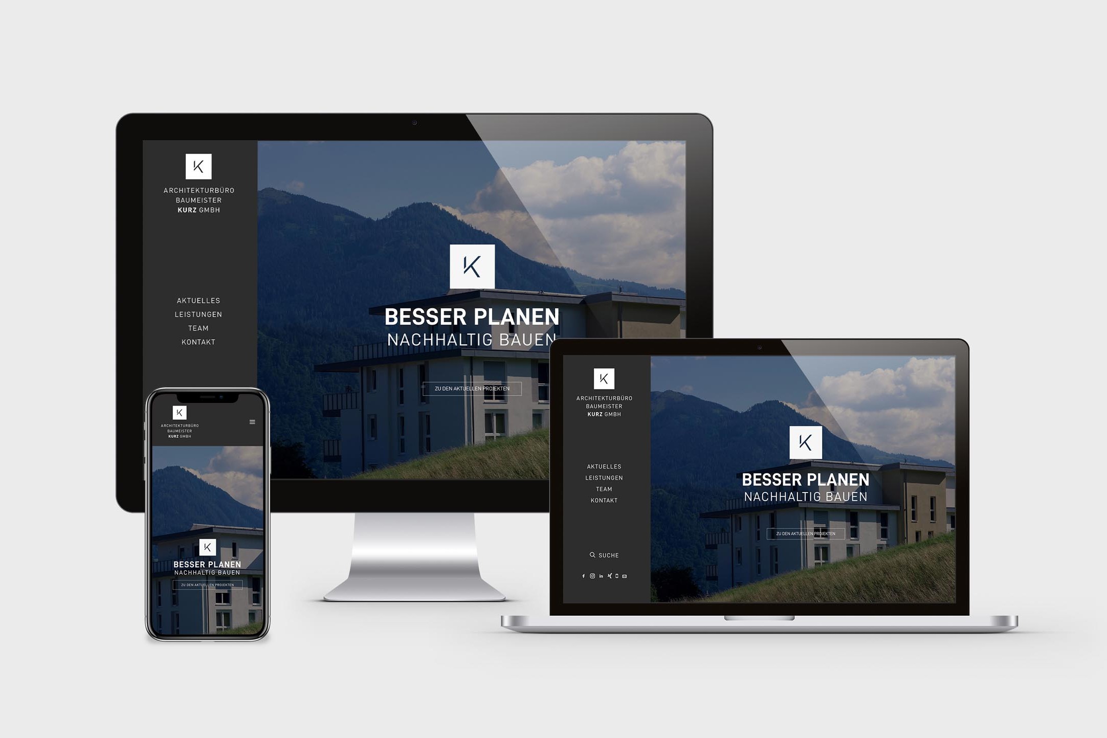 Responsive Webdesign Tirol - Architekt Kurz