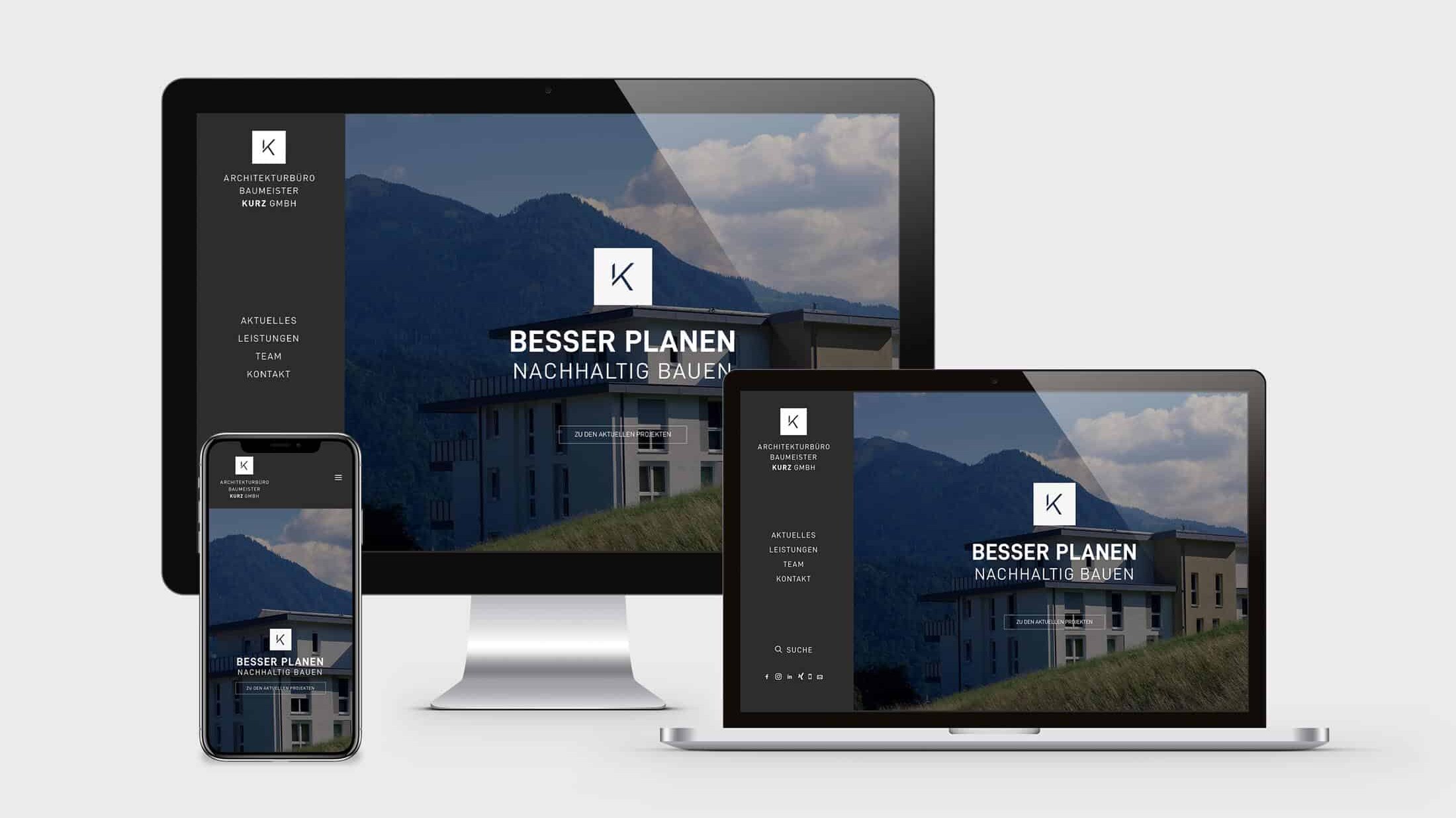 Responsive Webdesign Tirol - Architekt Kurz