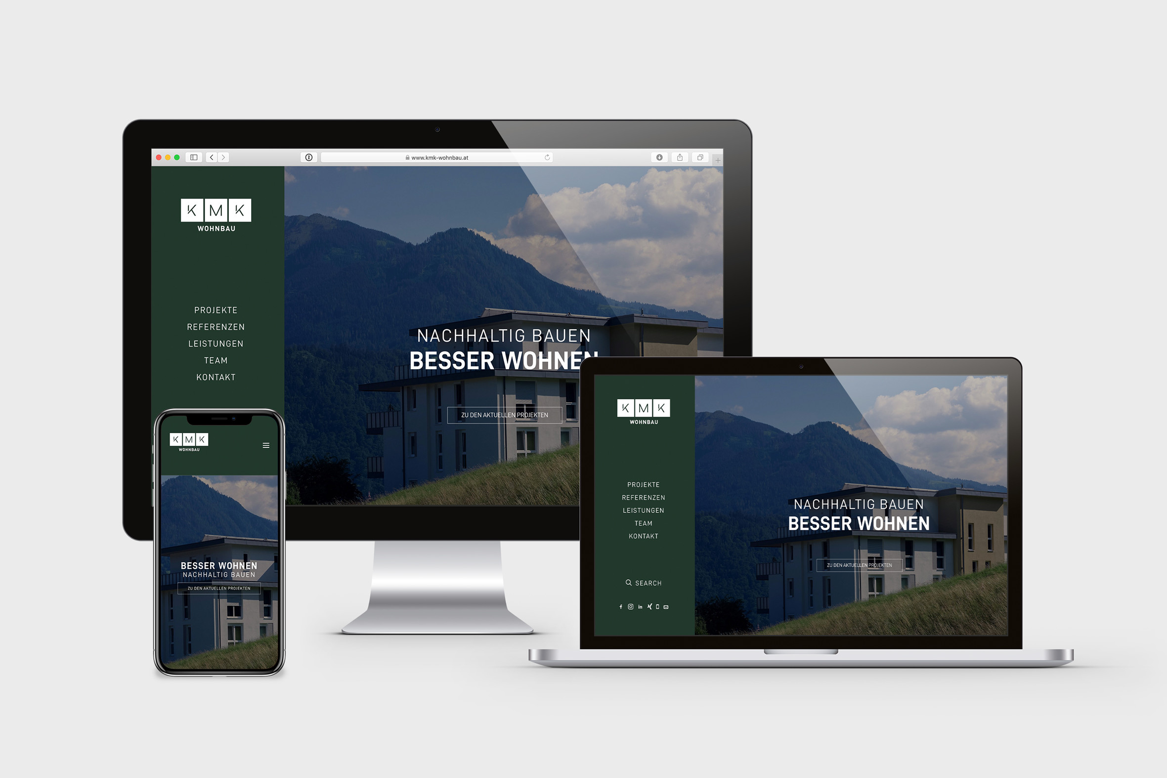 KMK Wohnbau Homepage