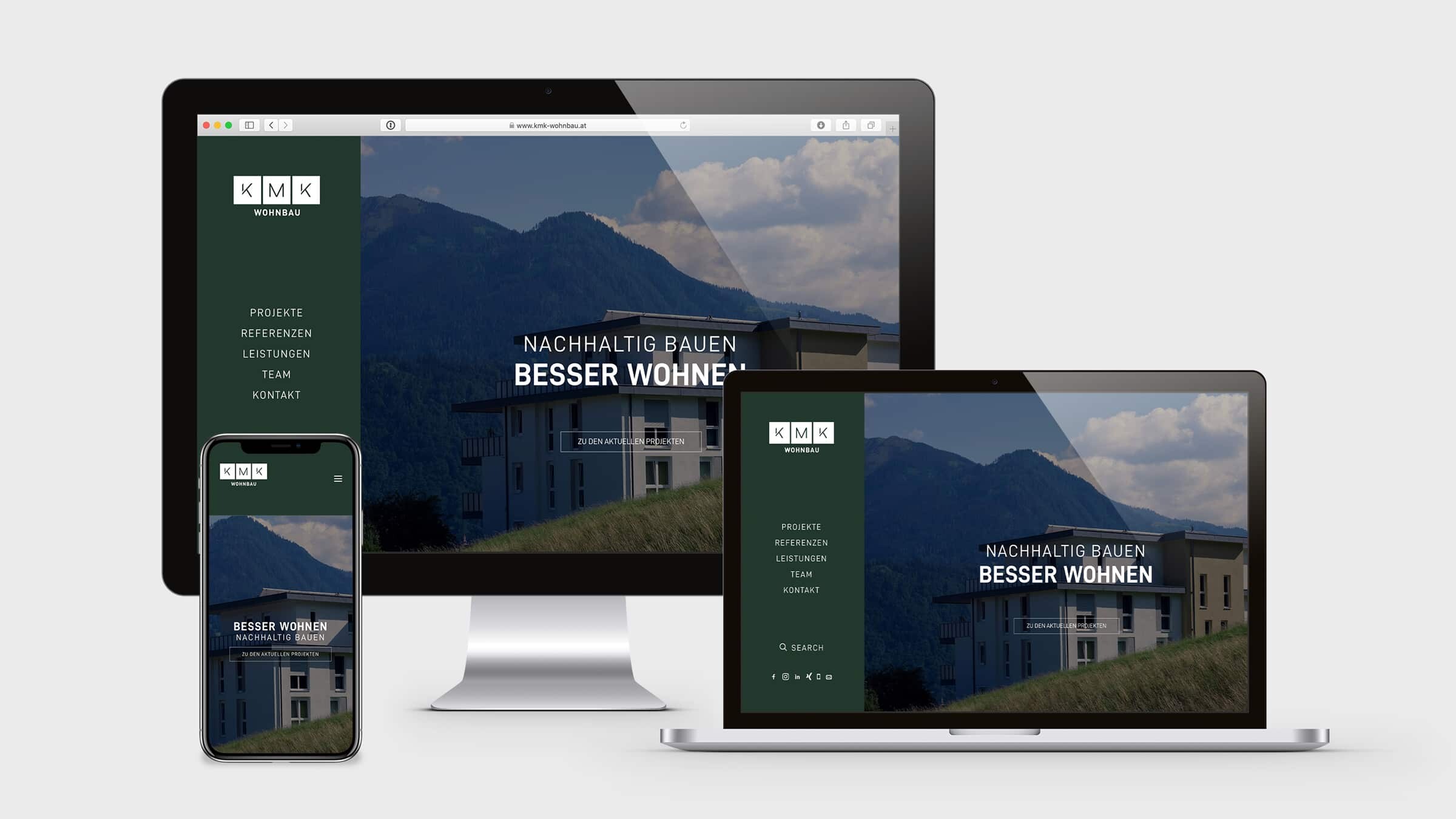 KMK Wohnbau Homepage