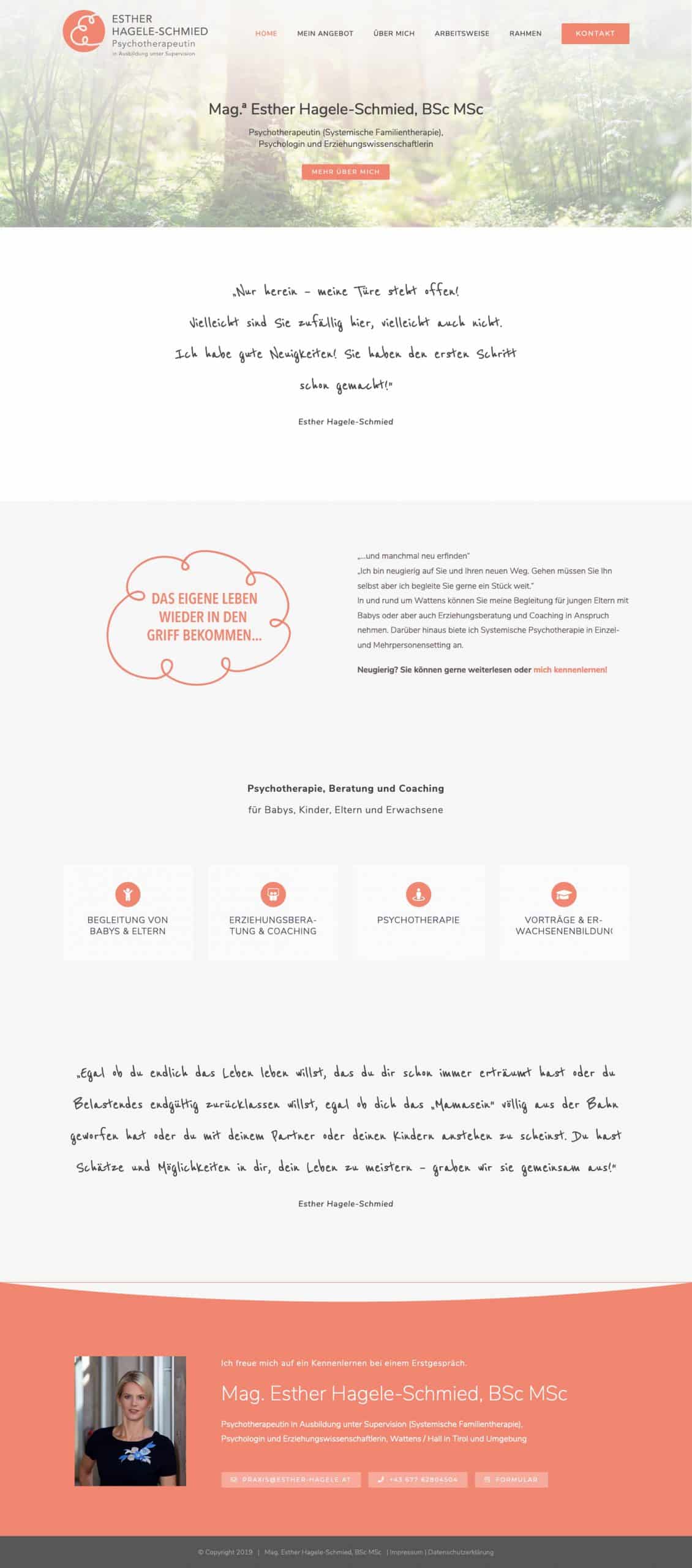 Homepage Psychotherapeutin Esther Hagele Wattens Hall