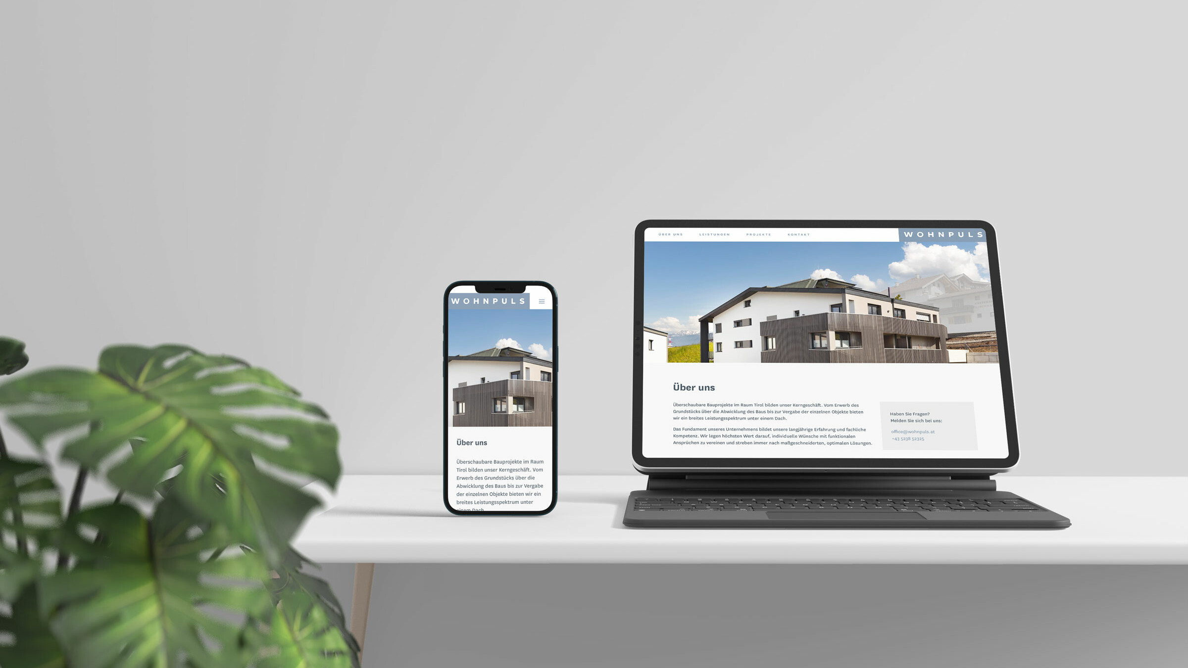 wohnpuls webseite webdesign tirol wide uai