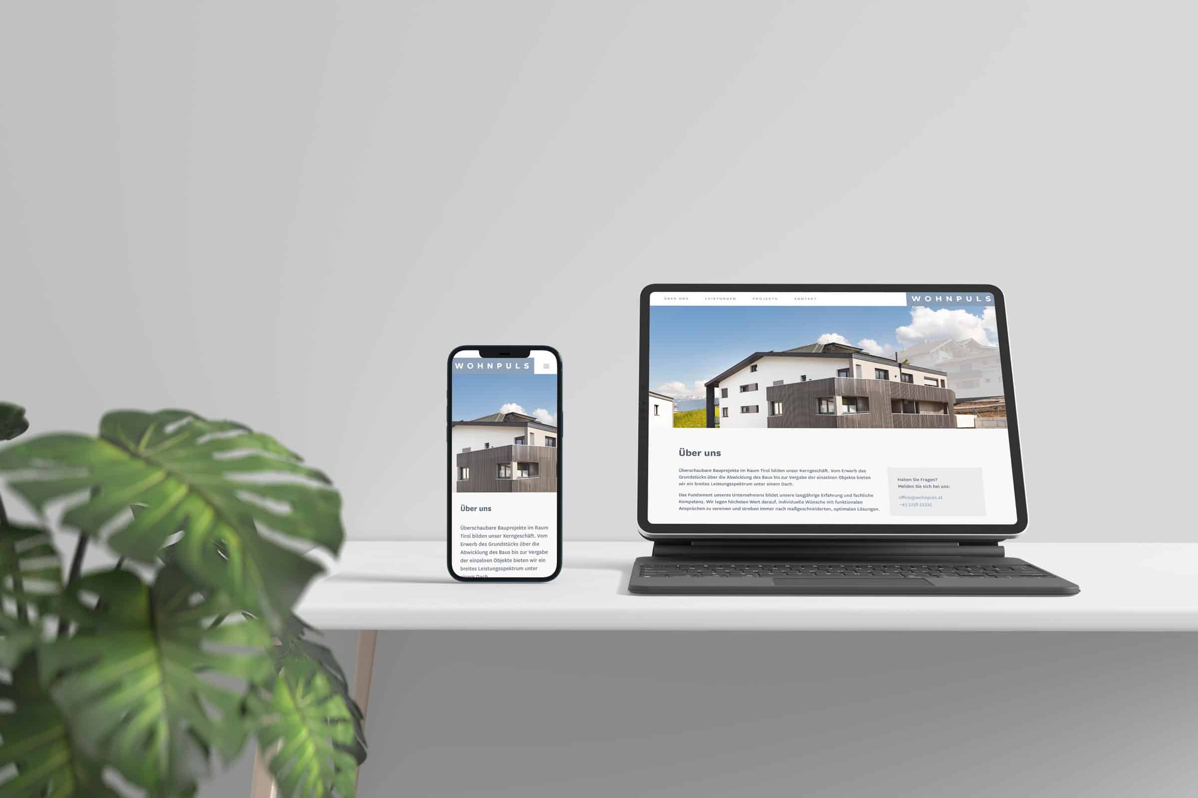 wohnpuls webseite webdesign tirol wide