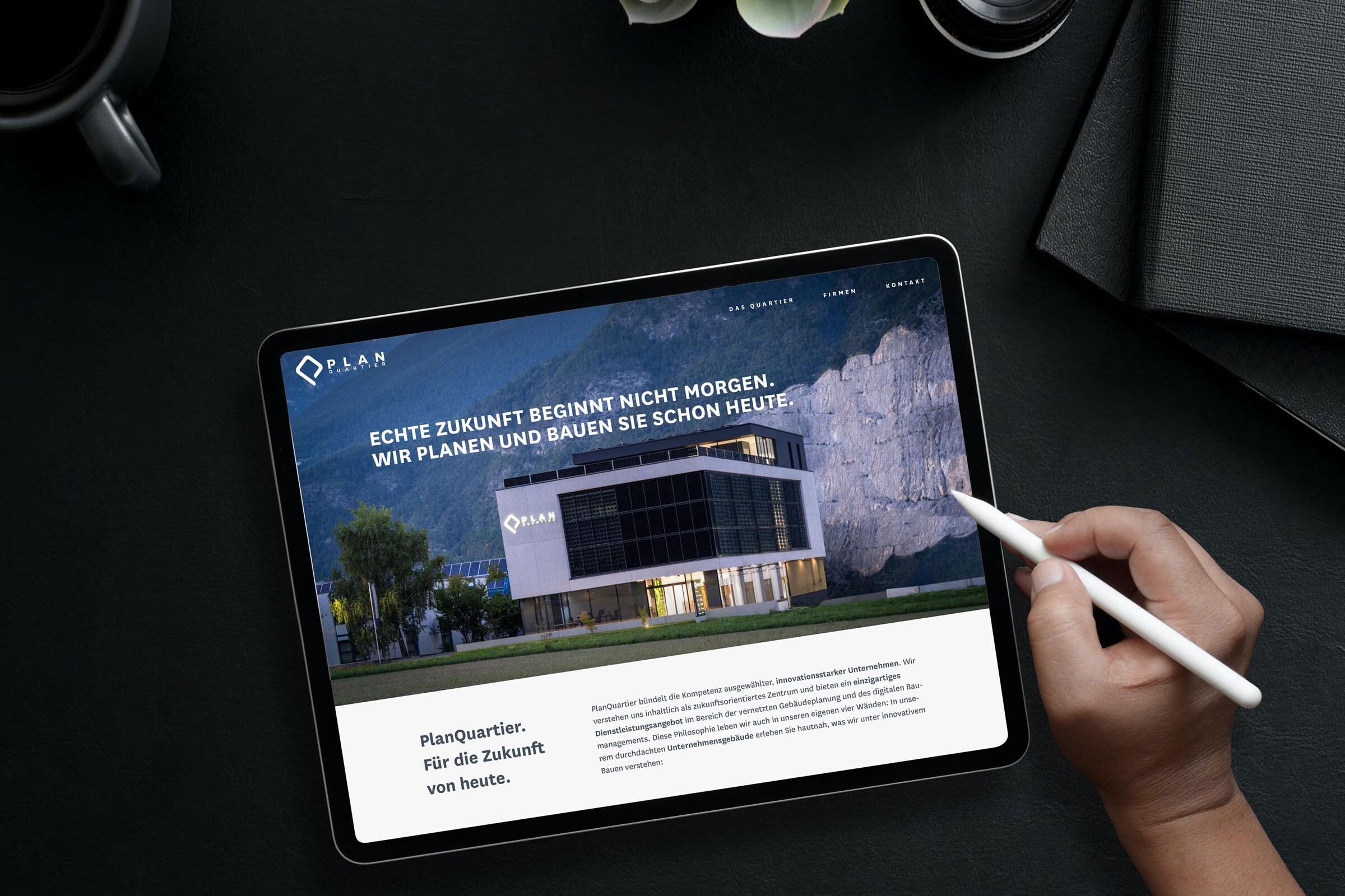 PlanQuartier Webdesign Innsbruck, Webseite, Website - Andreas Huber Tirol