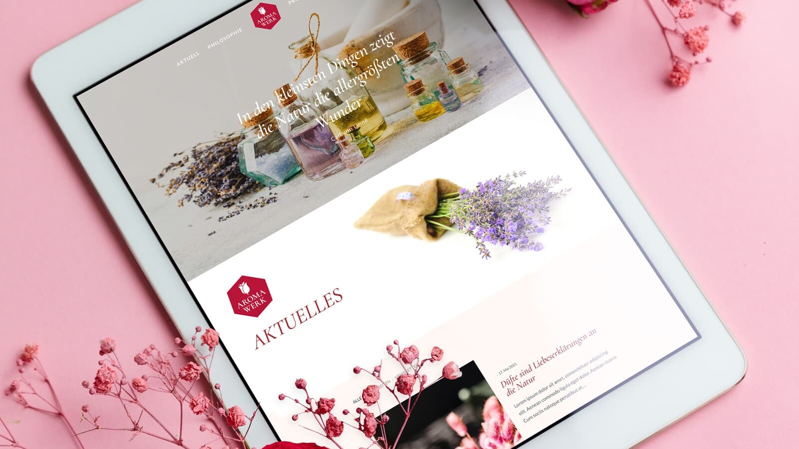 Aromawerk Anita Weber Webdesign Tirol Andreas Huber Website