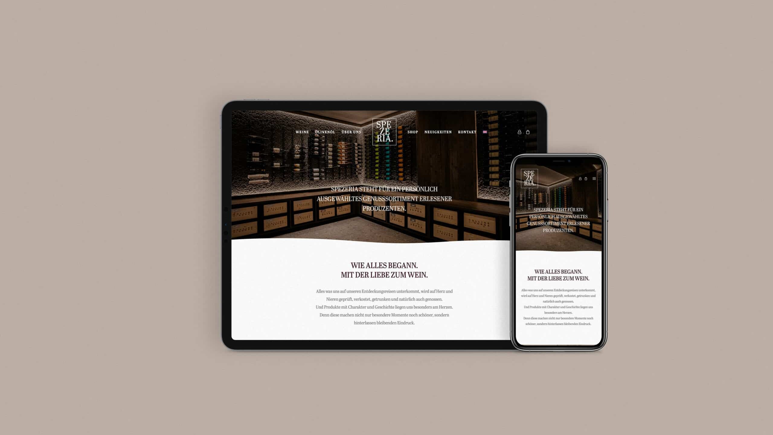 Spezeria Webdesign - Webseite Tirol