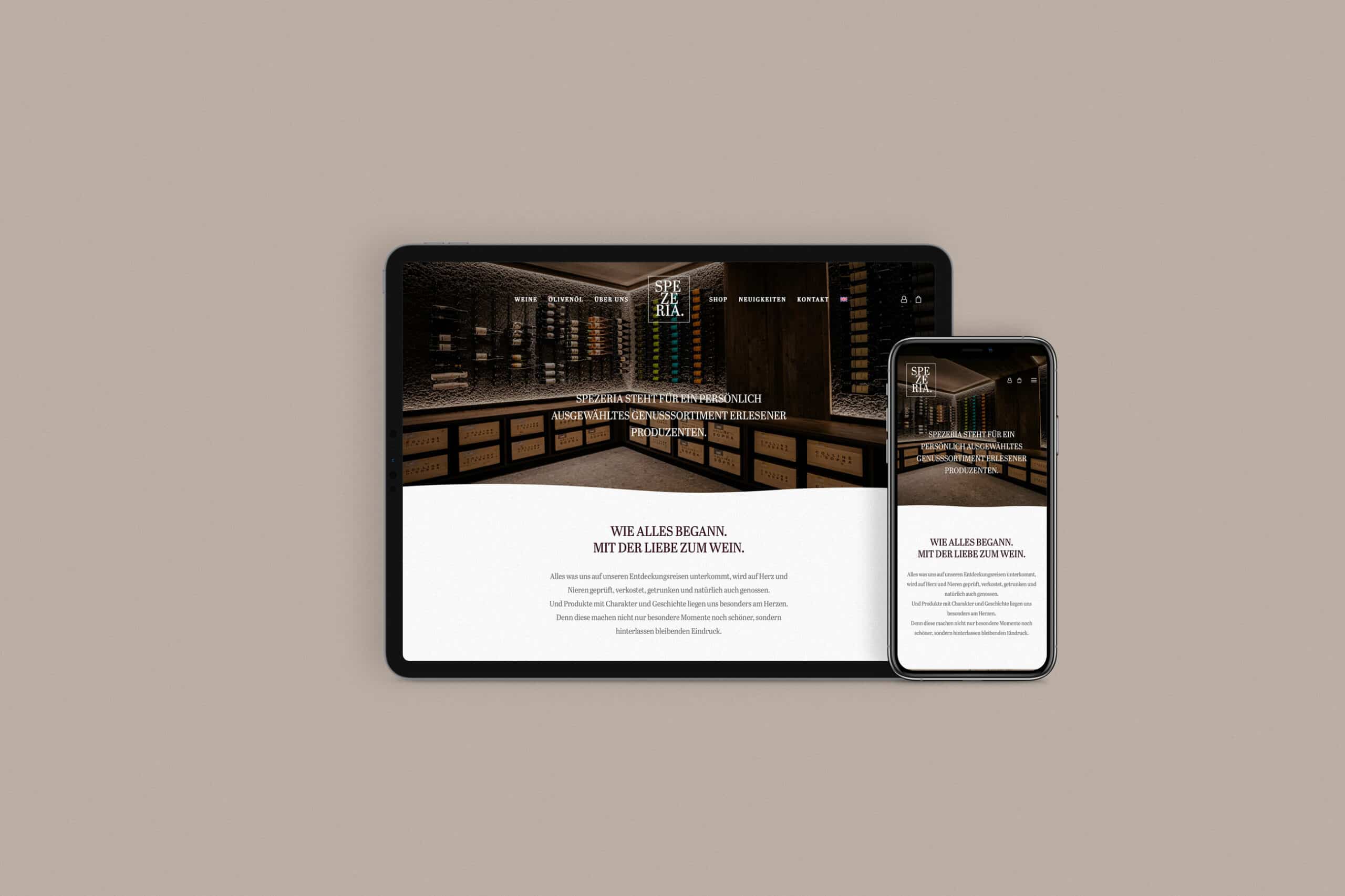 Spezeria Webdesign - Webseite Tirol