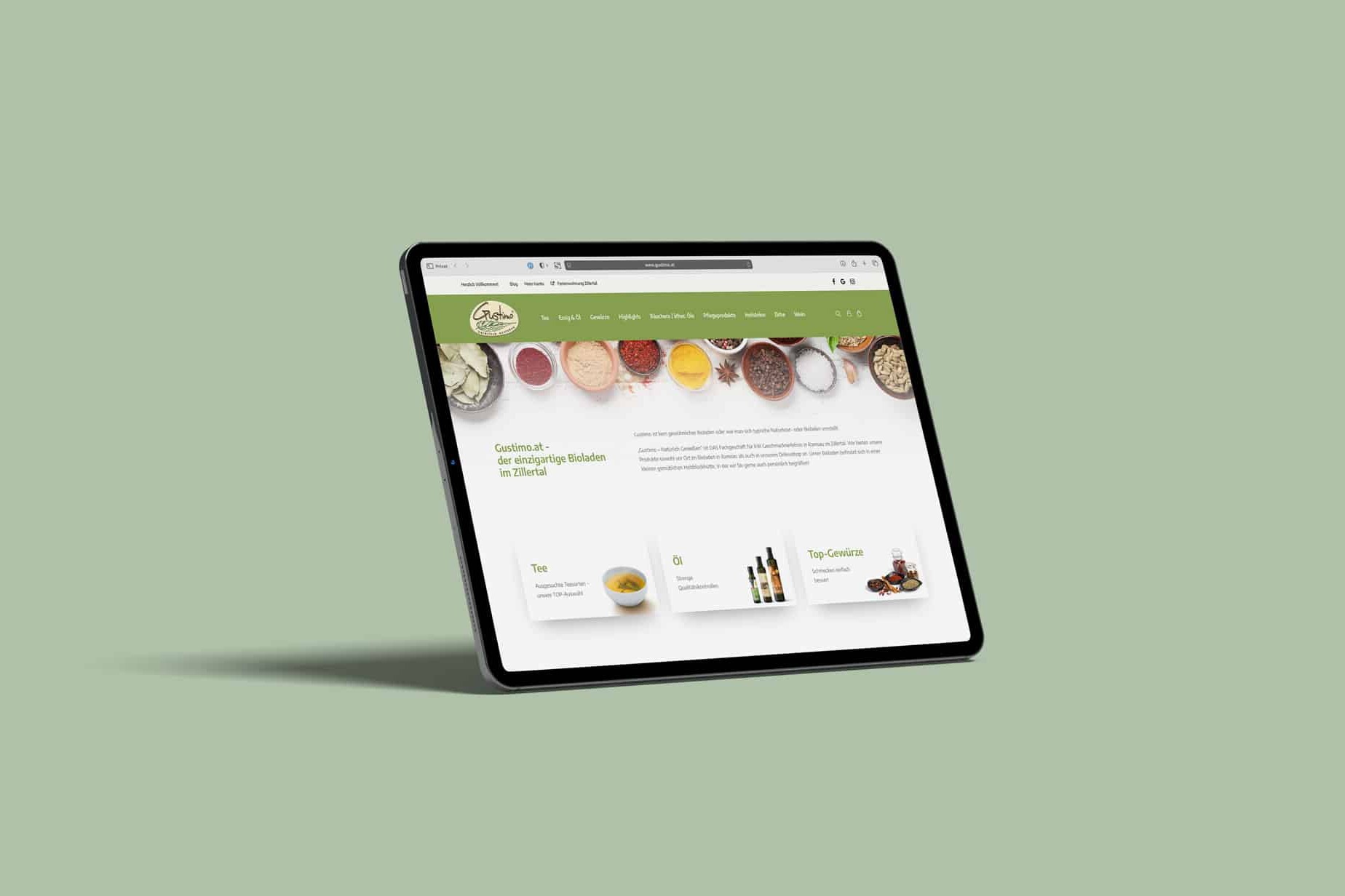 Webdesign Tirol - Webshop Agentur Andreas Huber - Gustimo.at