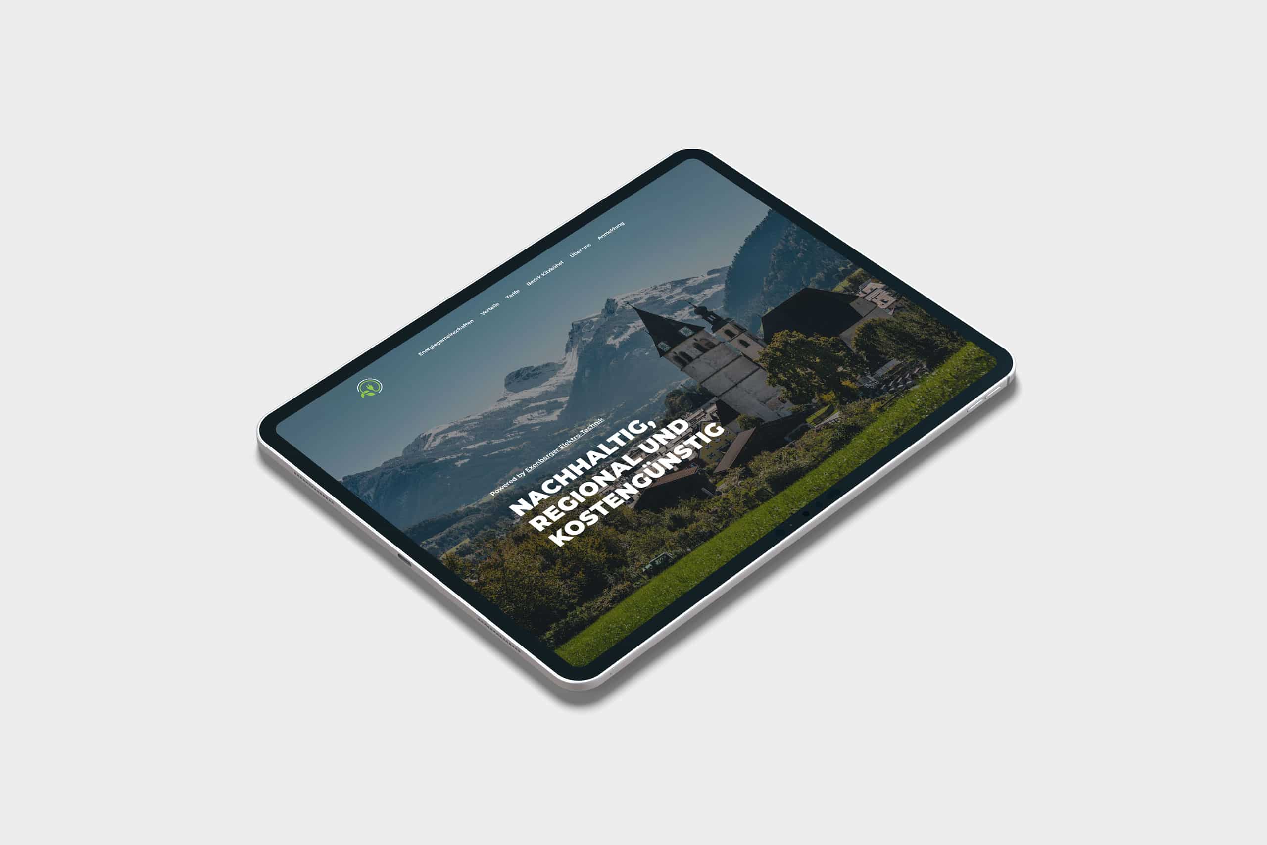 Webdesign Energiegemeinschaft Kitzbühel - Tirol