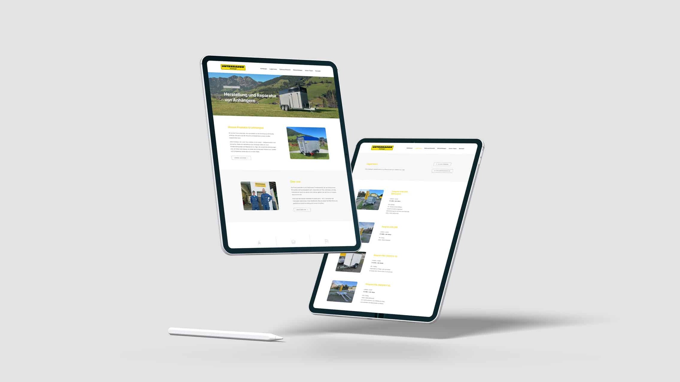 Wordpress Webdesign f&uuml;r Unterrader Anh&auml;nger