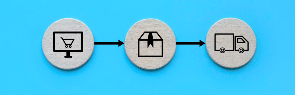 online shopping supply chain on light blue backgro 2026 03 17 04 24 33 utc