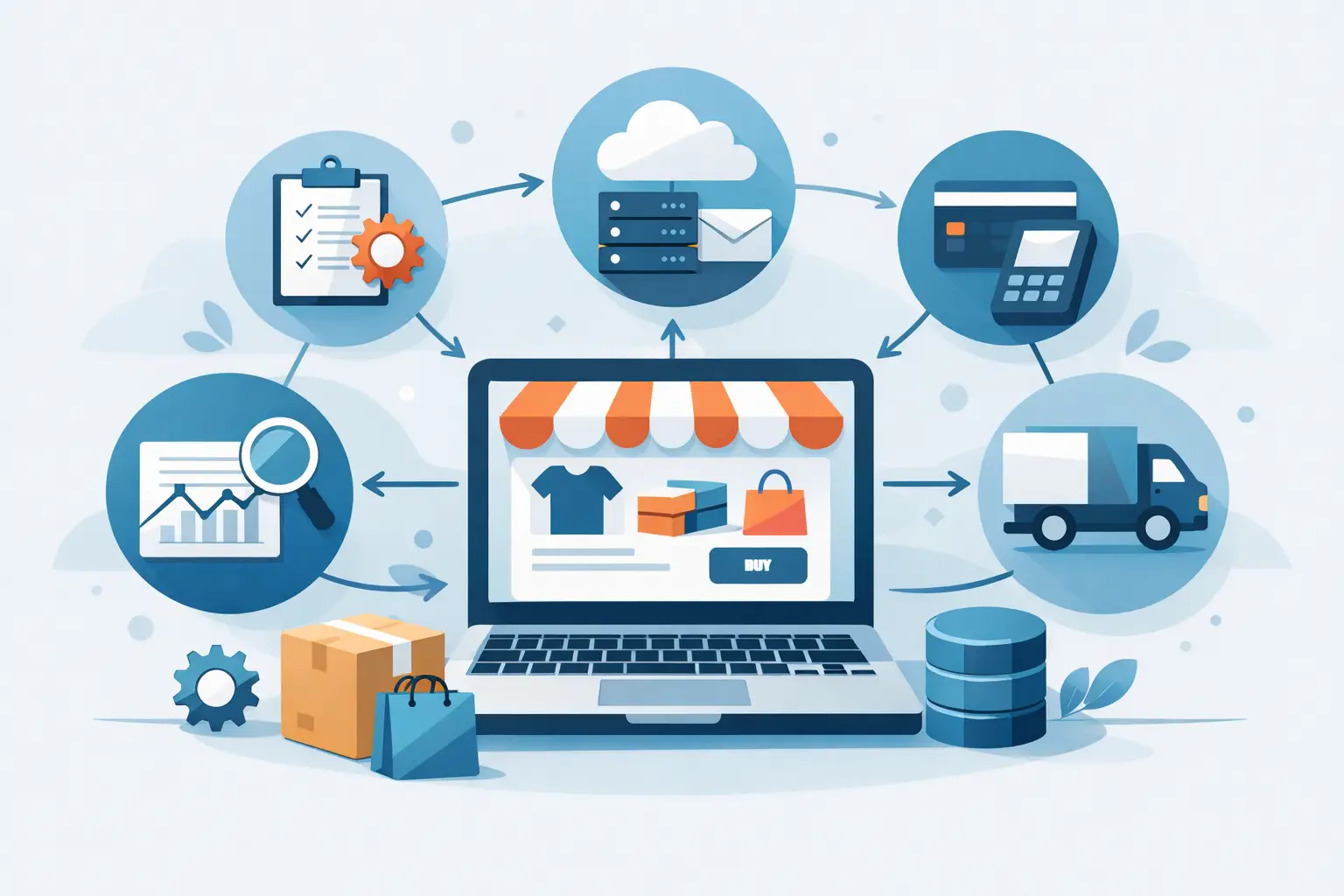 Welche Schnittstellen braucht ein Webshop?