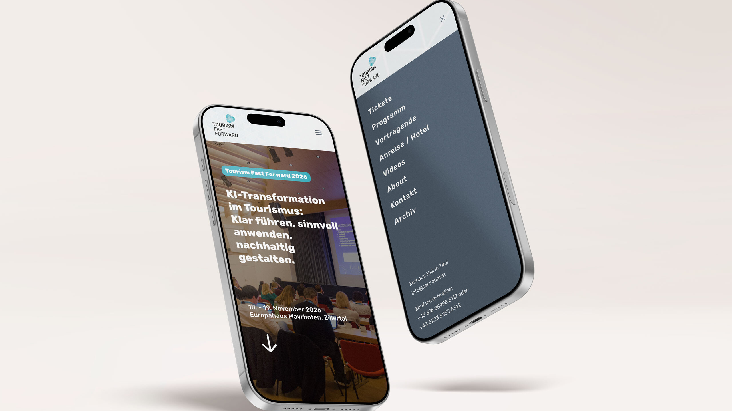 Tourismus Webseite - Webdesign Tourismfastforward